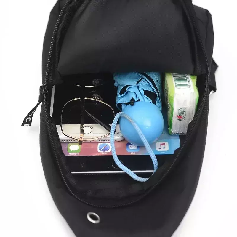 Мужские нагрудные сумки, нейлоновая сумка-слинг через плечо для занятий спортом на свежем воздухе, повседневный холщовый мессенджер для пикника
