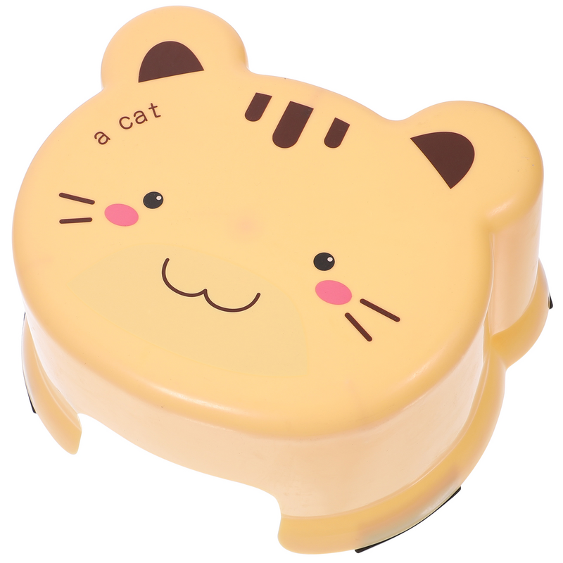 Cartoon Plastic Stool Mini Stool Step Chair Thicken for Kids Stepping Foot Stools Small