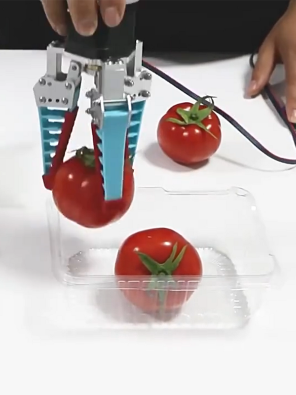 2kg obładowany przemysłowy elastyczny Robot pazur z silikonowym mechanicznym chwytakiem do sortowania owoców, adaptacyjny pneumatyczny chwyt elektryczny