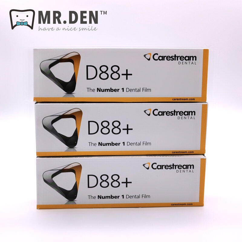 Mr Den 100 Stks/doos Tandheelkundige Radiografische Systemen X Ray Film Kodak D88 Carestream Goede Kwaliteit Intraorale Film Voor Tandheelkundige Kliniek
