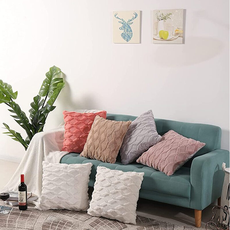 Подушки, искусственная декоративная подушка, наволочка для дивана, плюшевая подушка, украшение для гостиной в скандинавском стиле, декоративное искусственное украшение