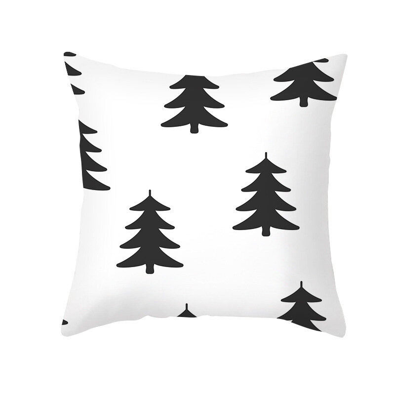 Черно-белая подушка в скандинавском стиле с геометрическим рисунком, Женская подушка для дома, дивана, офиса, наволочка, подушка с надписью