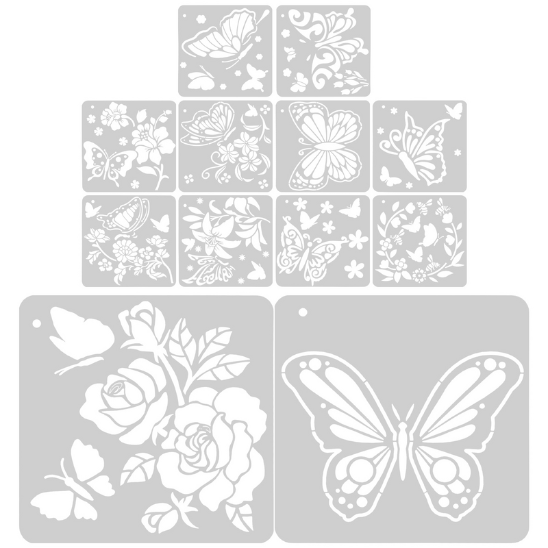 Stencils For Drawing Butterfly Painting Stencil Craft Stencil Large Stencils Coloring Embossing Album