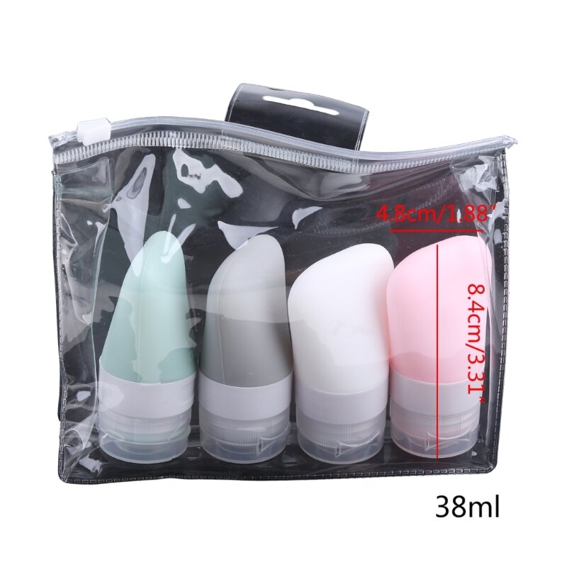 Botella exprimible recargable, loción, Gel ducha, tubo exprimible, contenedor a prueba fugas