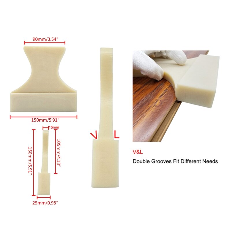 150mm x 90mm Wood Laminate Plank Woodworking Tapping Block Wooden Floor Installs Dropship