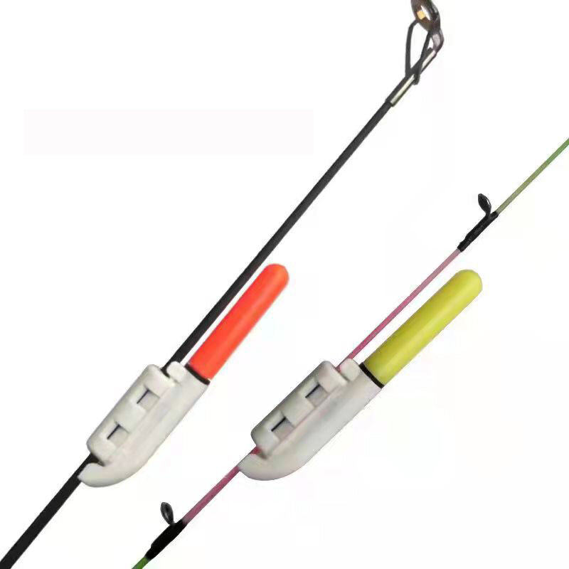 Barra de luz electrónica con Clip de batería para caña de pescar, lámpara brillante CR322/CR425, aparejos de pesca nocturna, lote de 10 unidades, A578