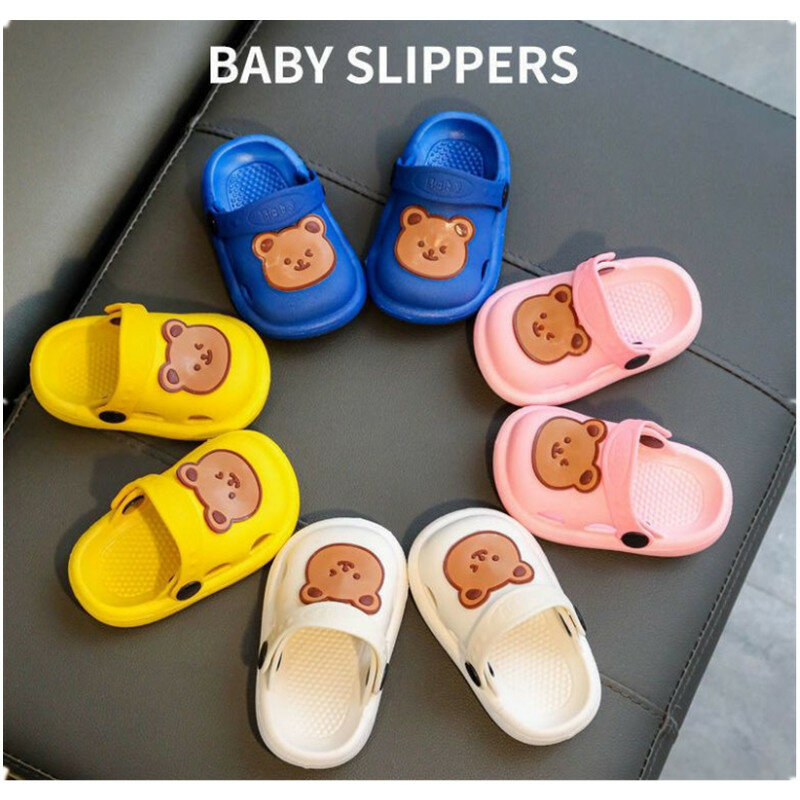 Baotou-Chaussures de jardin anti-rika pour enfants, pantoufles d'intérieur et d'extérieur pour garçons et filles, sandales de plage et de piscine, 2 à 5 ans