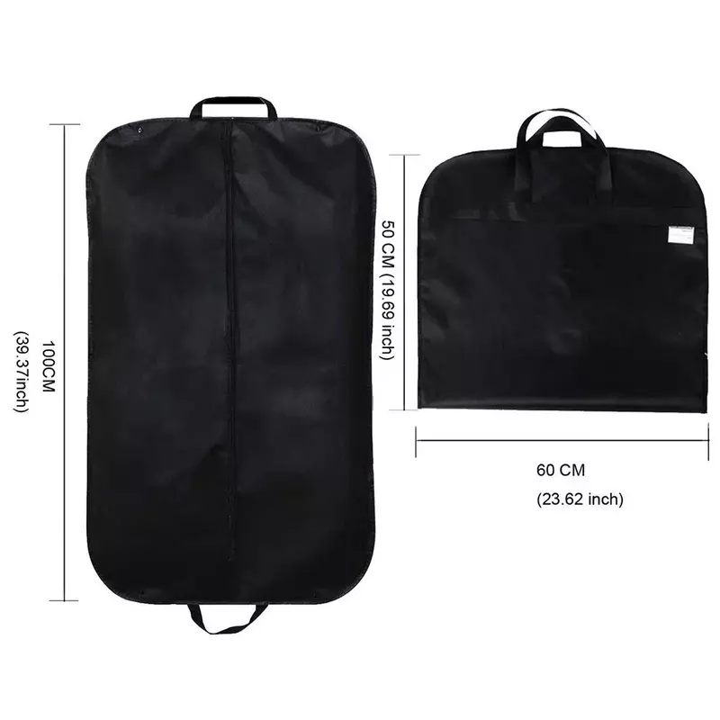 BLP01 bolsa antipolvo portátil para un fácil almacenamiento de ropa, negra, a la moda, popular entre hombres y mujeres