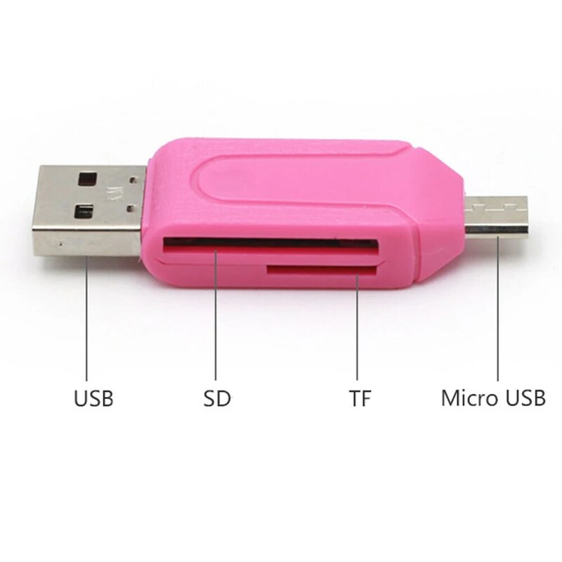 In 1 USB OTG Adapter Universal USB TF Card Reader Flash Drive Cardreader Adapter TF/Mirco Smart Memory Card Reader