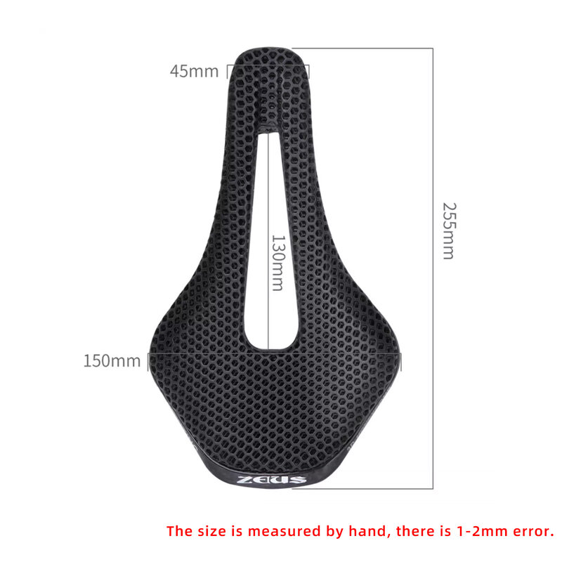 3D Printed Bicycle Saddle Hollow Comfortable Breathable MTB Road Bike Ultralight Nylon / Carbon Fiber Saddle Cycling Seat Parts