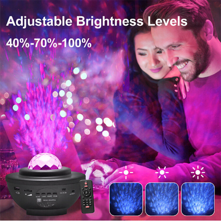 Lâmpada de projeção LED Night Lighting Multi controlado Star Sky, Drop Shipping