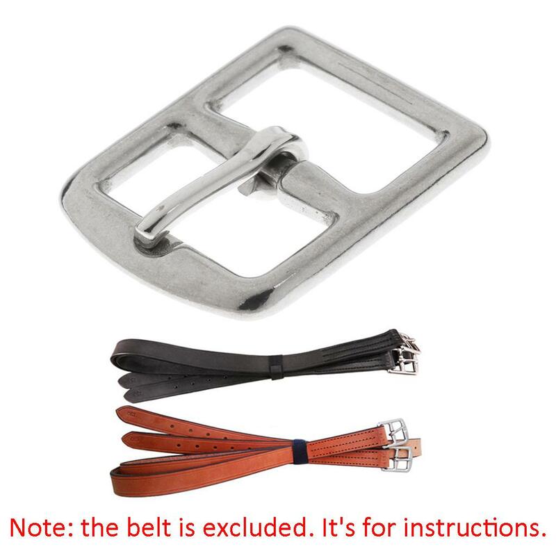 1.77" x 1.38" Stainless Steel Buckle for Horse Riding Stirrup Belt