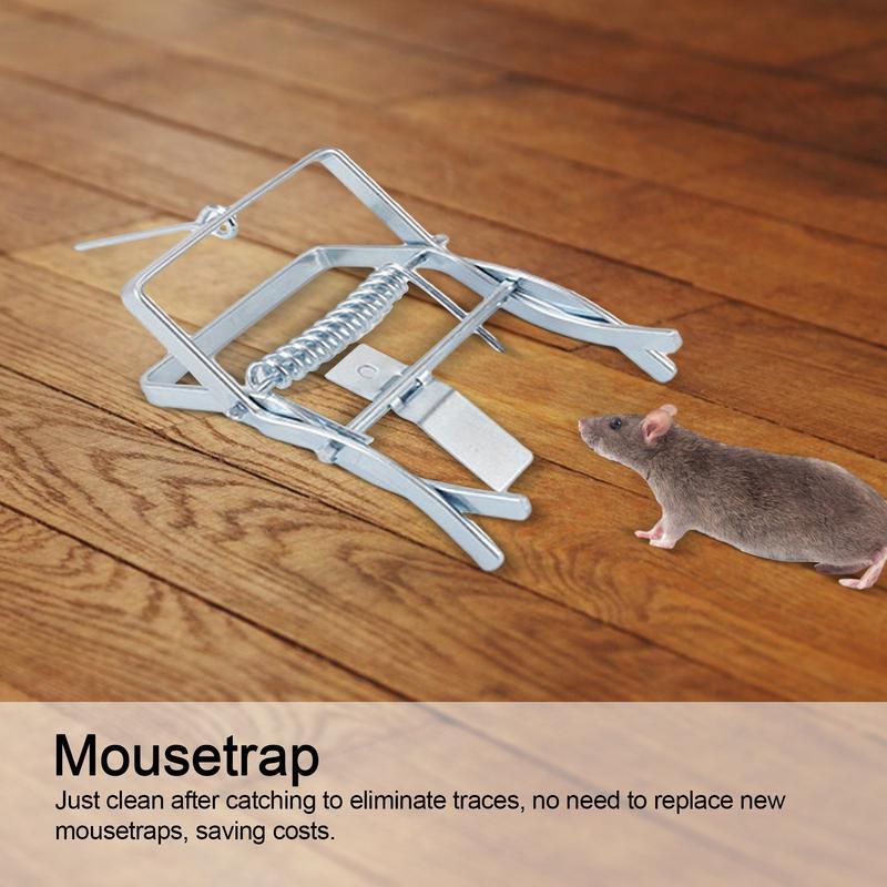 Ratoeira Snap Traps para interior e exterior, Mouse Catcher, Eficaz Bait Cup, Small Mice Trap, Garden Tool