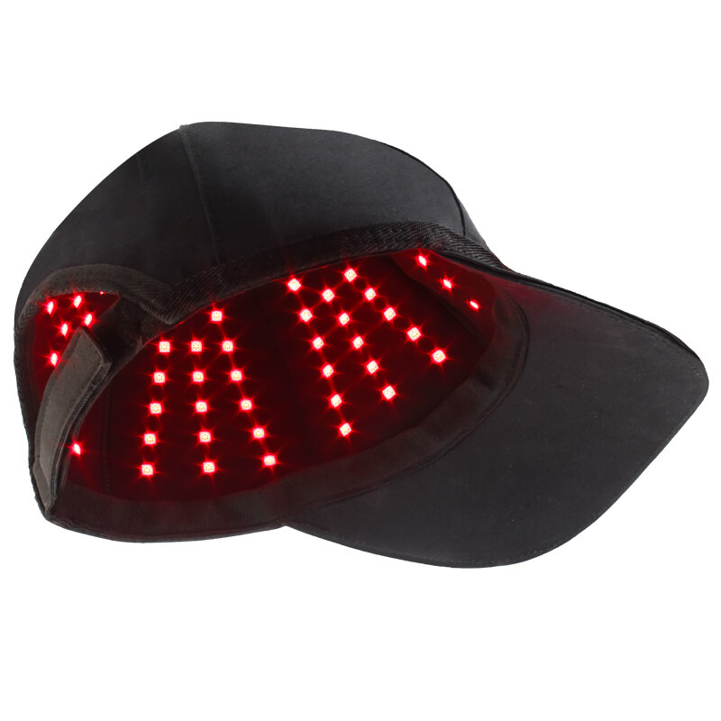 غطاء علاج بالضوء بالأشعة تحت الحمراء لرأس ، سحاب قابل للتعديل ، ليزر طول موجي ، قبعة علاج بضوء LED ، OEM و ODM