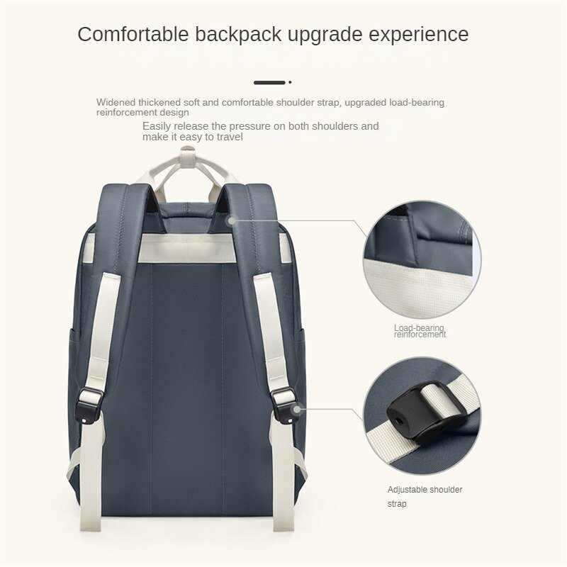 VNINE backpack for female leisure middle school students, backpack for outdoor travel and mountaineering, computer backpack