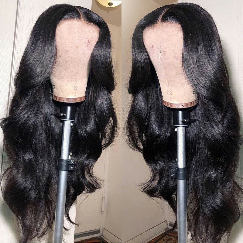30 32Inch New Glueless Wig Body Wave Wig Human Hair 180% Brazilian 13x4 13x6 HD Transparent Lace Front Wig 4x4 Lace Closure Wigs