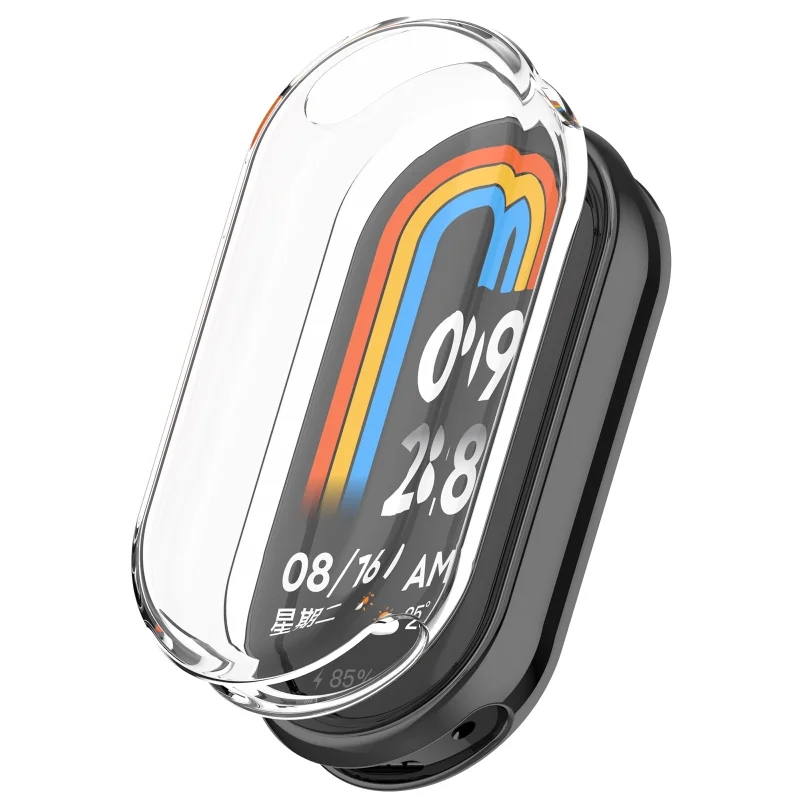 Protective Screen Film Case for Xiaomi Mi Band 8 Screen Protector Soft TPU with Sensitive Touch Control Miband 8 Accessories