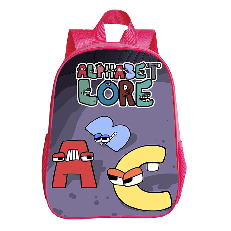 子供のためのピンクの防水バックパック,ランドセル,女の子のためのかわいいランドセル,アルファベット,幼稚園のバッグ