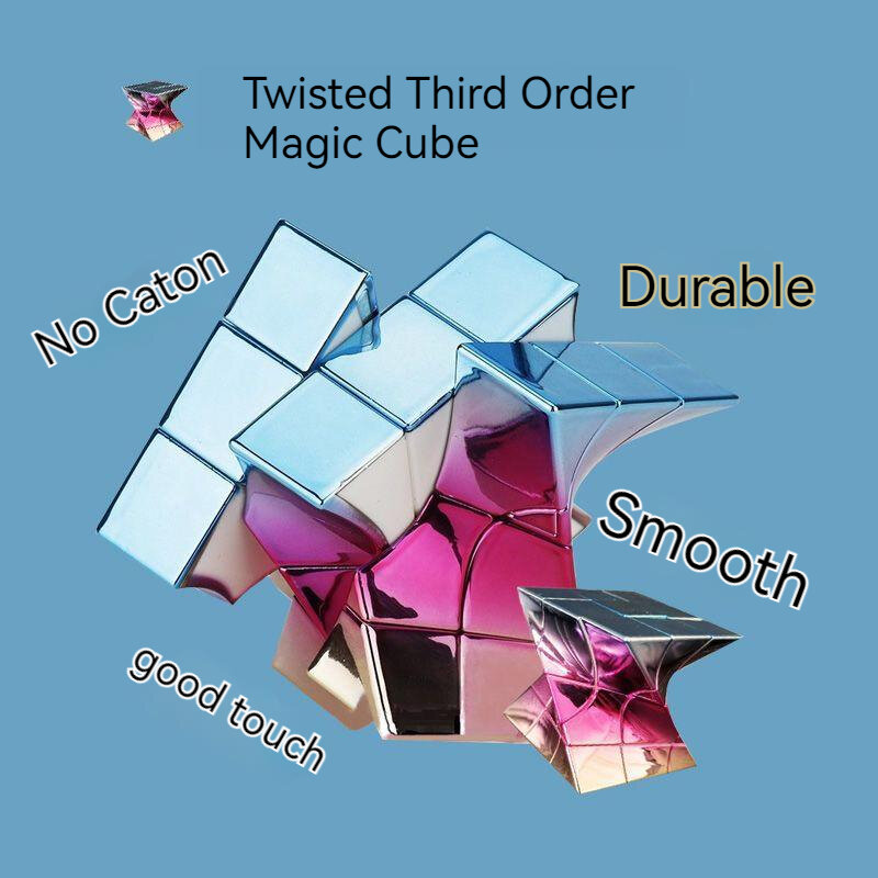 3x3 magiczna kostka prędkości poszycie Twisted Puzzle kostki profesjonalna zabawka rozwijająca inteligencję edukacyjna kostka 3x3 dla dzieci