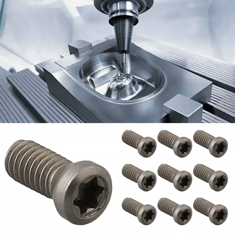 Tornillos Torx de acero, piezas de repuesto para insertos de carburo, herramientas de torno CNC, M2.5, M3.5, 10 piezas
