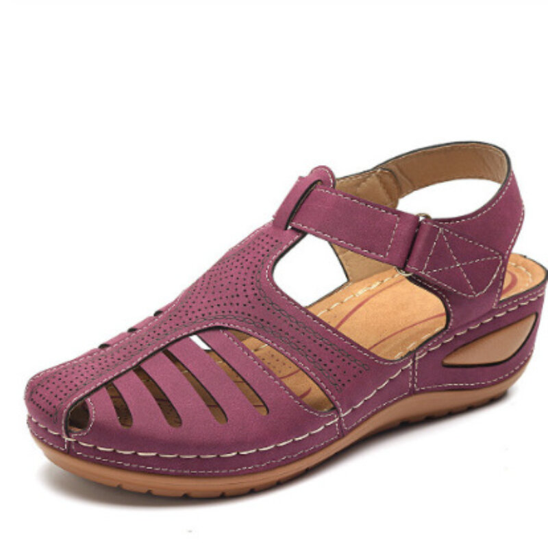 Damskie sandały letnie korekcja dla kobiet Premium ortopedyczne sandały na obcasie koturna buty wulkanizowane Pantuflas Mujer