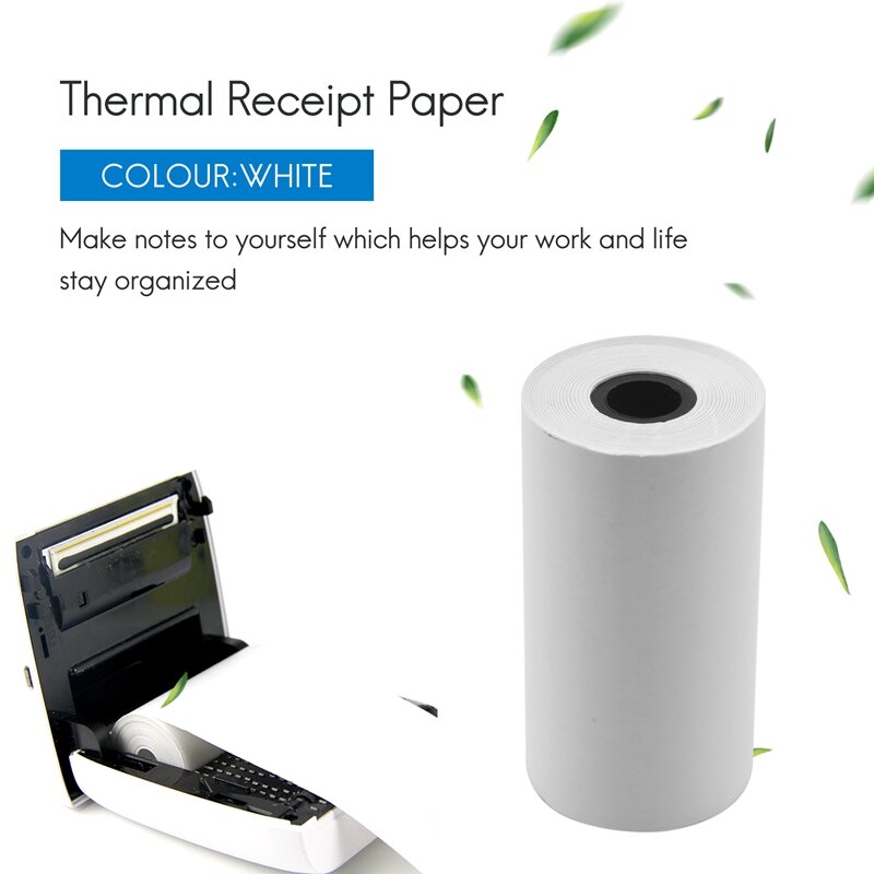 Rollos de papel térmico POS, rollos de papel térmico, compatible con máquina de tarjetas de crédito, caja registradora, 57x30mm, 3 uds.