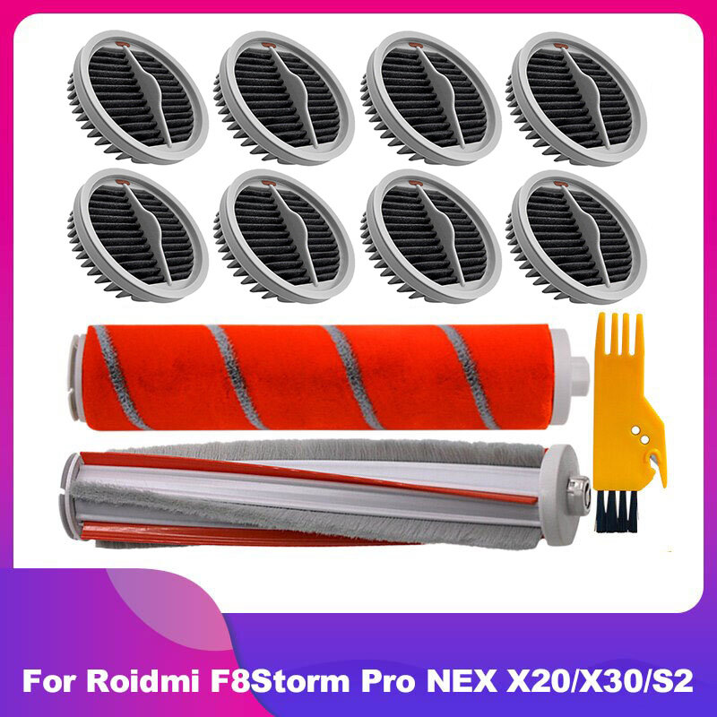 Compatible for Roidmi Xiaomi F8 Pro NEX X20 X30 S2 Handheld Wireless Vacuum Cleaner Main Brush Hepa Filter Replacement Parts