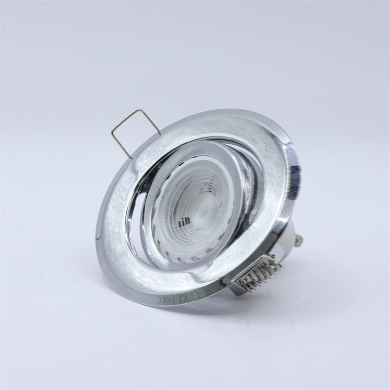 Carcasa de globo ocular para lámpara GU10, foco de bombilla Led empotrado, iluminación nórdica, marco de luz descendente rectangular de una sola cabeza