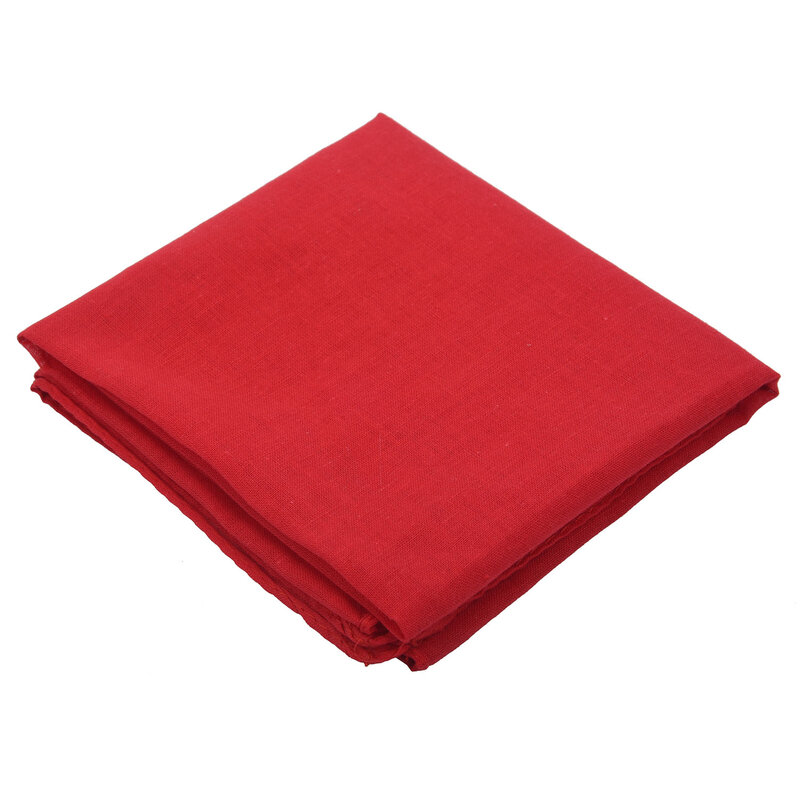 ผ้าพันคอผ้าฝ้ายลาย100% แบบเรียบผ้าพันคอแฟนซีผ้าพันคอคลุมศีรษะคอแถบรัดข้อมือผ้าพันคอ12สี: สีแดง