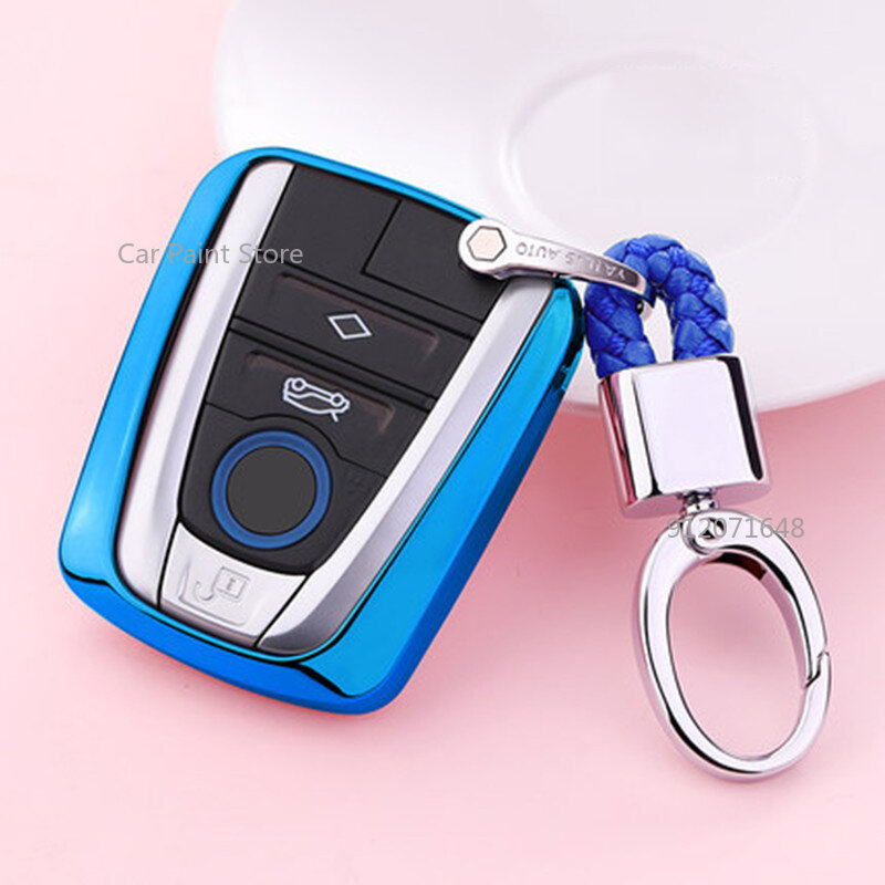 Car Key Case Cover For BMW I3 I8 Series Soft TPU Car Styling Protection Key Shell Keychain Interior Accessories Car Paint