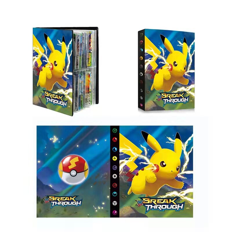 Pokemon Cards Album Book Cartoon Anime New 240PCS Game Card VMAX GX EX Holder Collection Folder Kid Cool Toy Gift