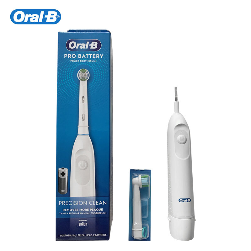 Oral-B แปรงสีฟันไฟฟ้าแปรงสีฟันหมุนแบตเตอรี่ Powered แปรงแปรงสีฟันฟันขาวสำหรับผู้ใหญ่ที่ดีที่สุดของขวัญ