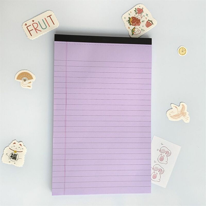 50 Pages Legal Pad Memo Pad Tearable Ink-proof Lined Paper Thick Tear-off Pages Writing Sheet Paper Scribbling Book