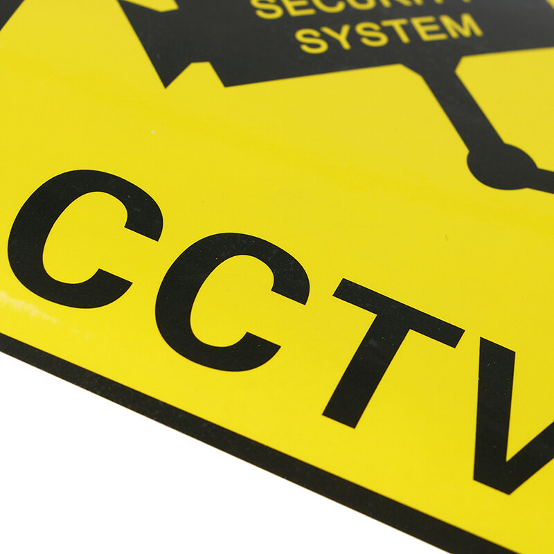Stiker Alarm kamera pengawas Video CCTV, 10 buah tanda peringatan baru