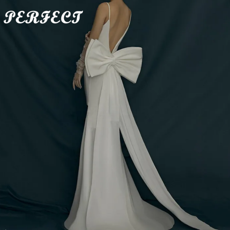 Perfekte separate große Satin schleife für Hochzeits kleid Knoten abnehmbare Brautkleider Satin Knoten