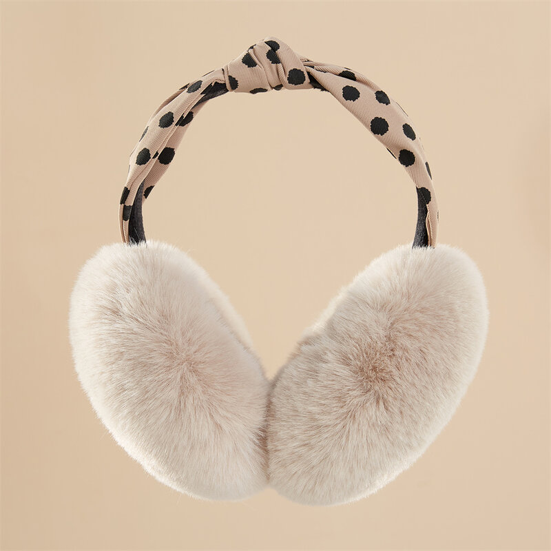 Lenwuynyo – protège-oreilles en Imitation laine pour femme, couvre-chef chauffant, pliable, exquis, mignon, cadeau, nouvelle collection hiver