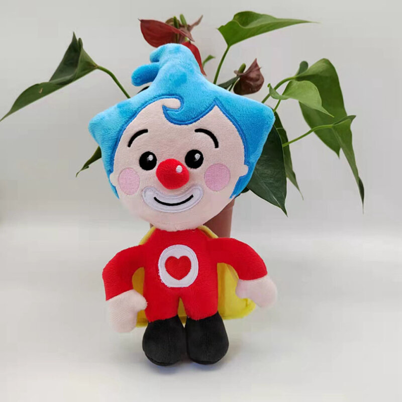 10pcs 25cm niedlichen plim Clown Plüsch tier Cartoon ausgestopfte Plüsch puppe Animation Figur Plüsch tier Anime weiches Geschenk Spielzeug für Kinder Geburtstag