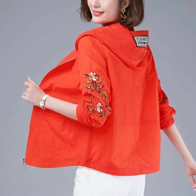 Vestes d'été pour femmes, vêtements pour mères d'âge moyen, manteau mince et cool, mode coréenne, livraison gratuite, 2024