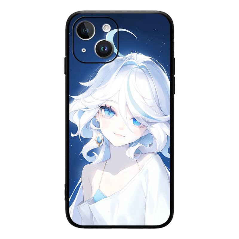 Furina Genshin Impact Cryo Cute Character Quality 5stars custodia per telefono per IPhone 15 14 13 12 11 Pro Max Mini XSMax SE3 2 7 8 Plus