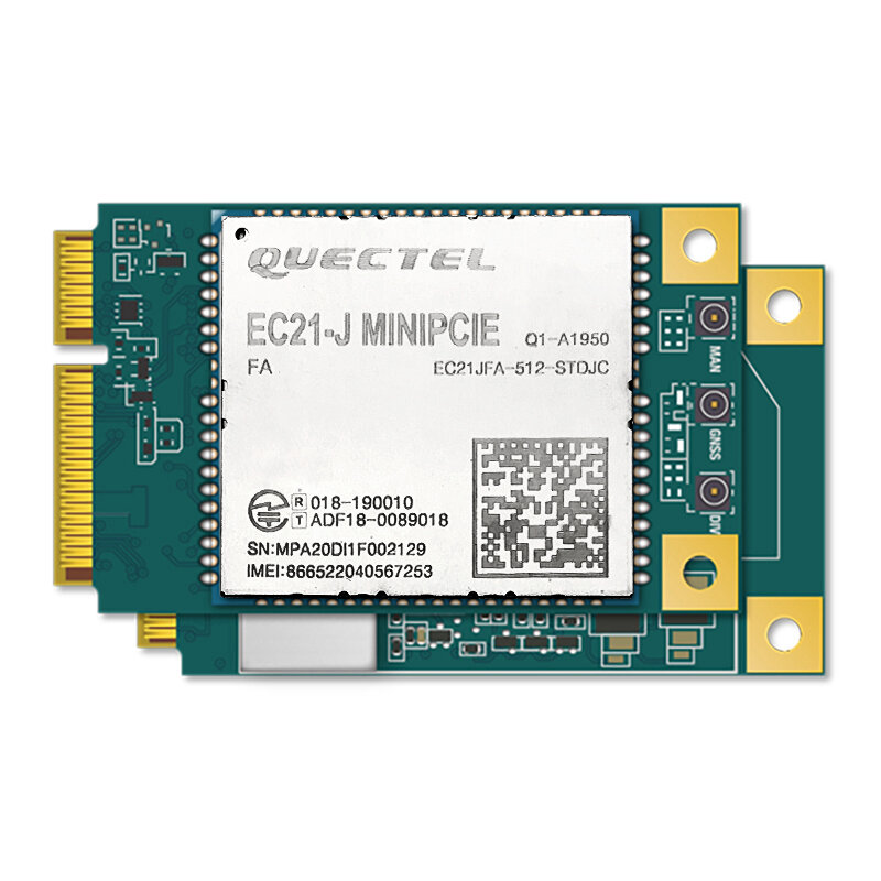 Quectel-MINI módulo PCIE, EC21-EU, EC21-AU, EC21-AUX, EC21-J, EG21-G, LTE, CAT1, EC25-G competitivo con receptor GNSS, EC25