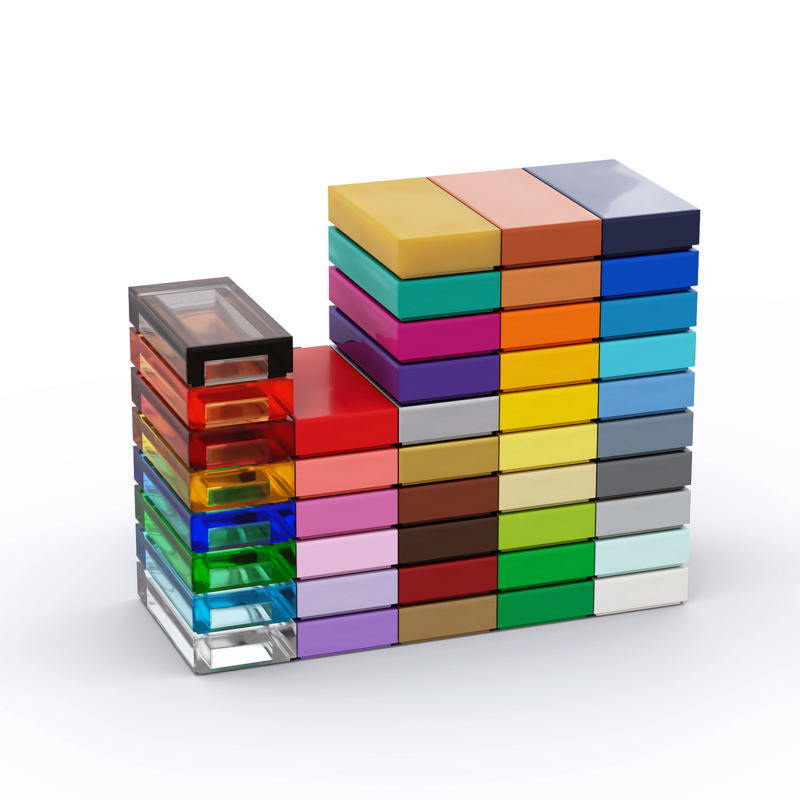Rainbow Pig MOC 3069 30070 Tile 1x2 cattura di commutazione ad alta tecnologia per blocchi di costruzione parti giocattoli educativi fai-da-te