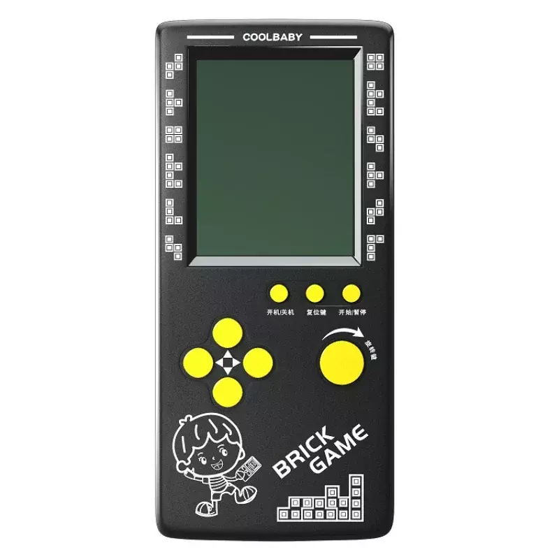 4.1 Inch Large Screen Mini portable Classic Handheld Game Machine Brick Game Kids Toy With Game Music Playback