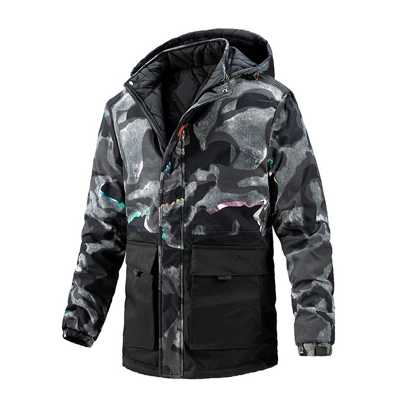 Jaqueta bomber quente de algodão coreano masculina, casaco streetwear, outwear casual de alta qualidade, moda masculina, outono, inverno, 2023