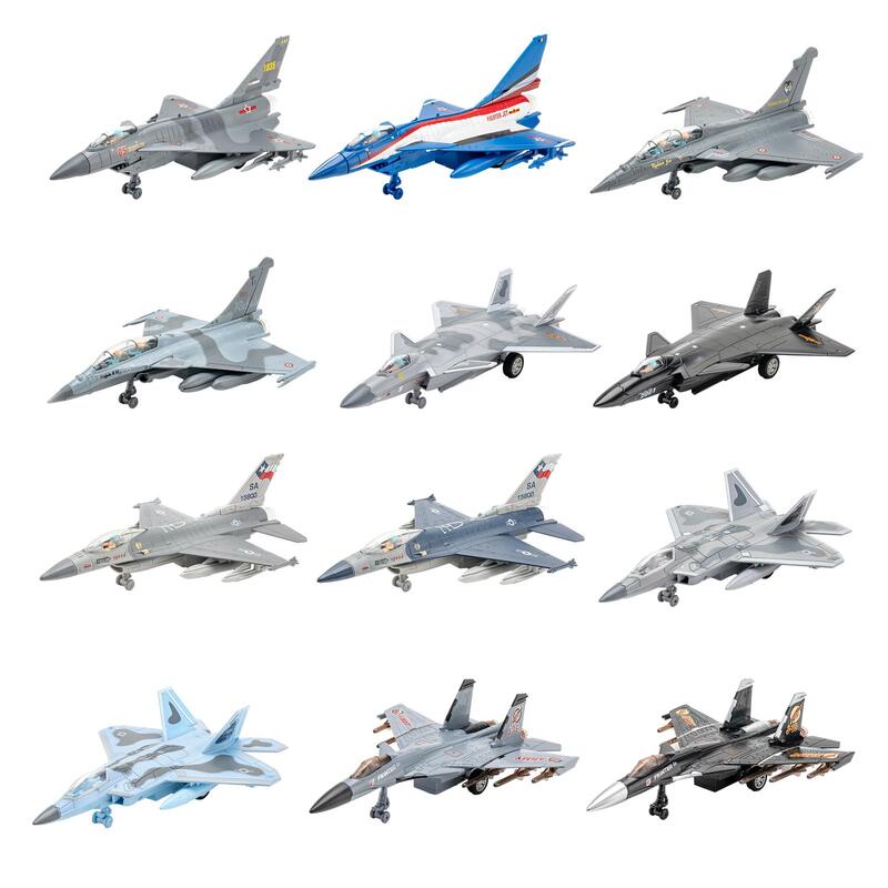 Diecast Fighter Jet Transport Aircraft Frication Powered with Lights Sounds Pull