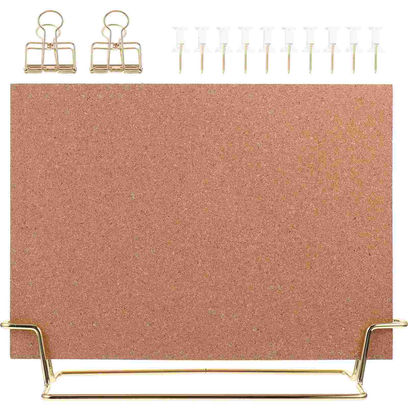 Message Board Cork Office Note Photo Wall Display Bracket Desk Decor for Pictures Small Bulletin Pin