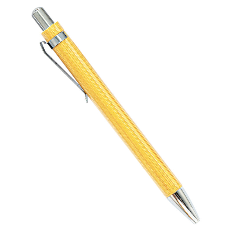 30 pz penna a sfera in legno di bambù penna di bambù 1.0mm punta ufficio scuola Wrting cancelleria Business Signature penne a sfera