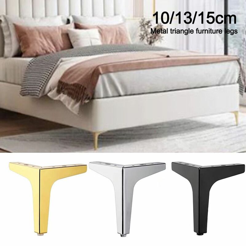Pieds de meuble triangulaires en métal modernes, remplacement de bricolage pour armoire, planche Chi, canapé, chaise