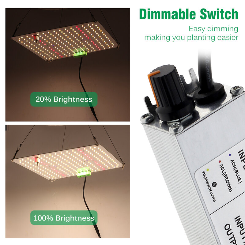 65W Samsung LM281B pełnozakresowe oświetlenie LED do uprawy możliwość przyciemniania Fitolampa słoneczna lampa do uprawy do roślin doniczkowych namiot szklarniowy