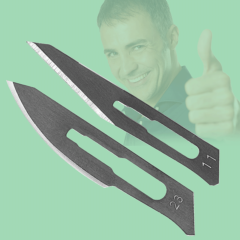 50pcs/5bags Metal Engraving Blades Knifes Wood Carving Knife DIY Fruit Food Scalpel Craft Sculpture Cutting Tool 11# 23#