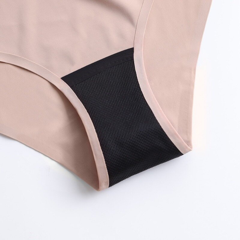 Sous-vêtements anti-fuite latérale pour femme, grande taille, quatre couches, période menstruelle